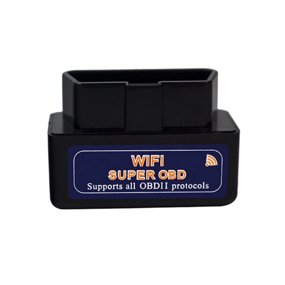 Super Mini Elm327 adaptador Wifi OBD2 ELM327WiFi OBD2 escáner de código automático para IOS Iphone ELM327 Wifi V1.5 herramienta de diagnóstico de