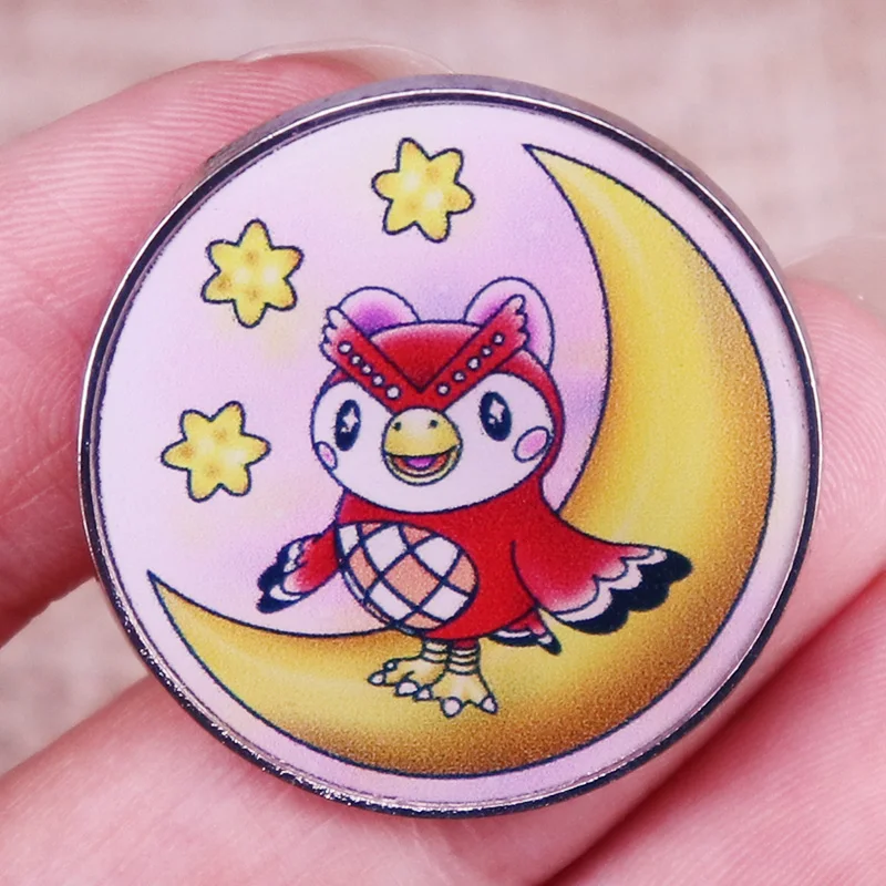 Animal Crossing Celeste Moon Stars Enamel Pin Game Badge Brooch Backpack Decoration Jewelry