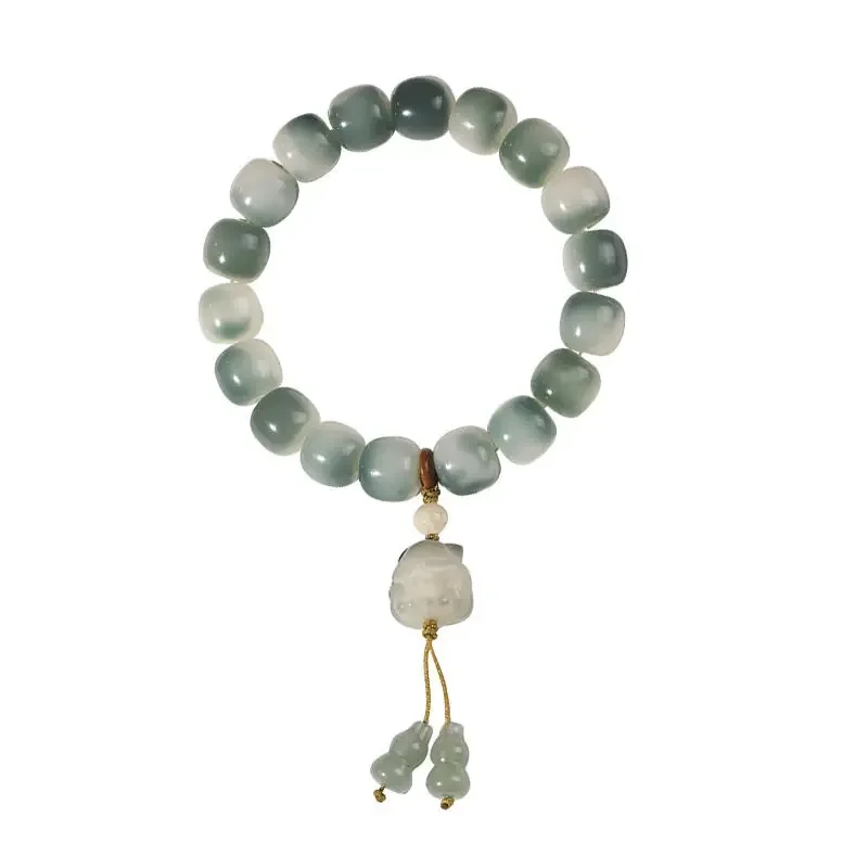 المشهد الصيني بودي الجذر سوار الخرز القديم مو القط مخلب HandString WenPlay باليد الرجال والنساء لينة لوحة الاصبع اللعب