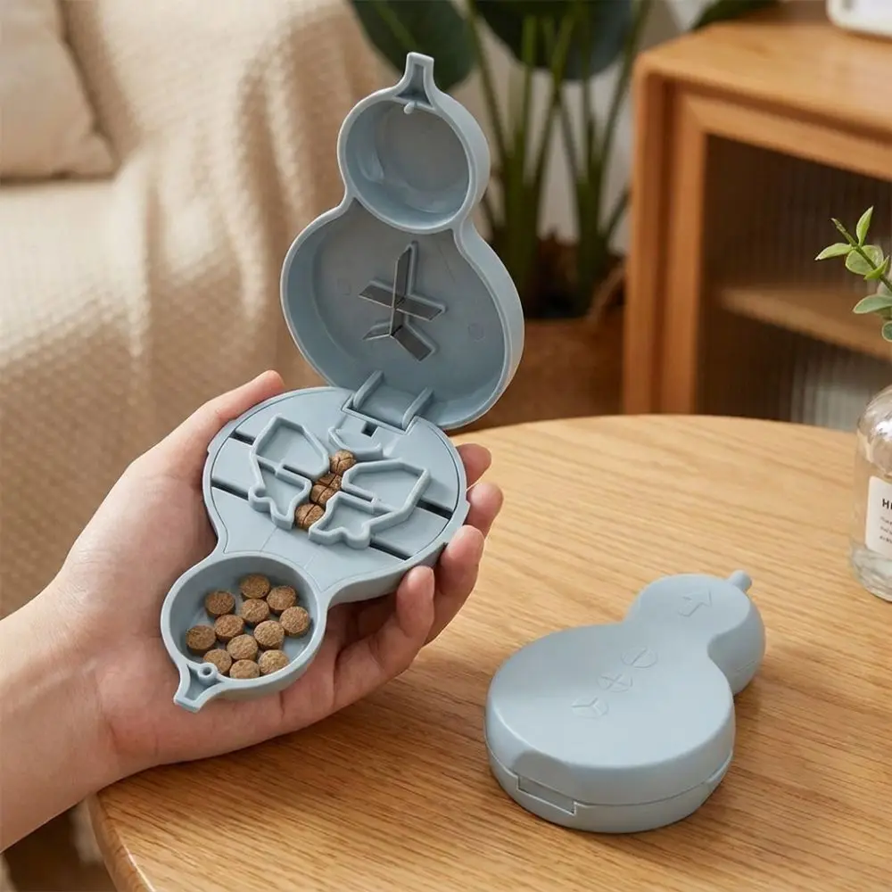 1/2 1/3 1/4 Pill Cutter Box Dust-proof Precise Cutting Pill Divider Case Sealed Food Grade Pill Storage Box Daily Use