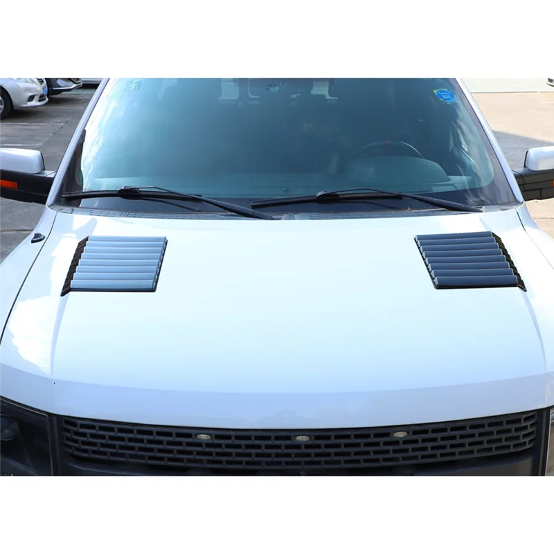 

Car Hood Grille Cover Trim Decoration For Ford F150 2009 2010 2011 2012 2013 2014 Exterior Parts