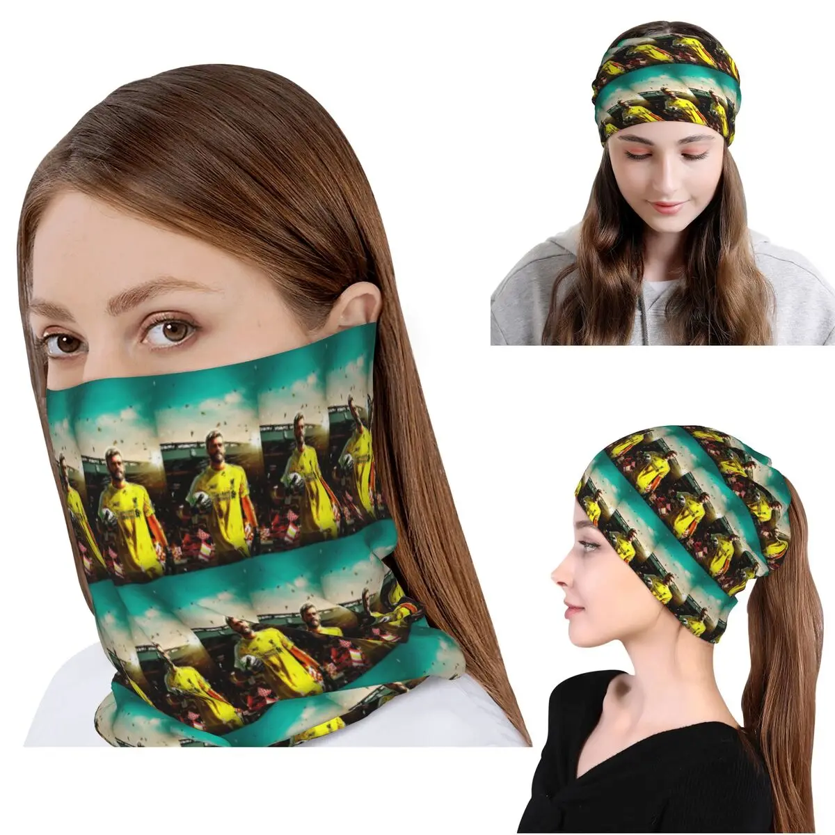 

Alisson Becker Wallpaper Bandana Neck Cover Mask Scarf Multi-use Face Mask Beanies Hat Unisex Adult Breathable