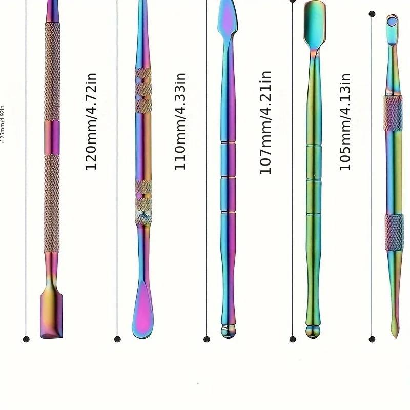 6 pezzi/set, kit cucchiaio multifunzione con custodia/barattolo in silicone, strumento per intaglio, kit per manicure, kit di strumenti per la rimozione del cerume