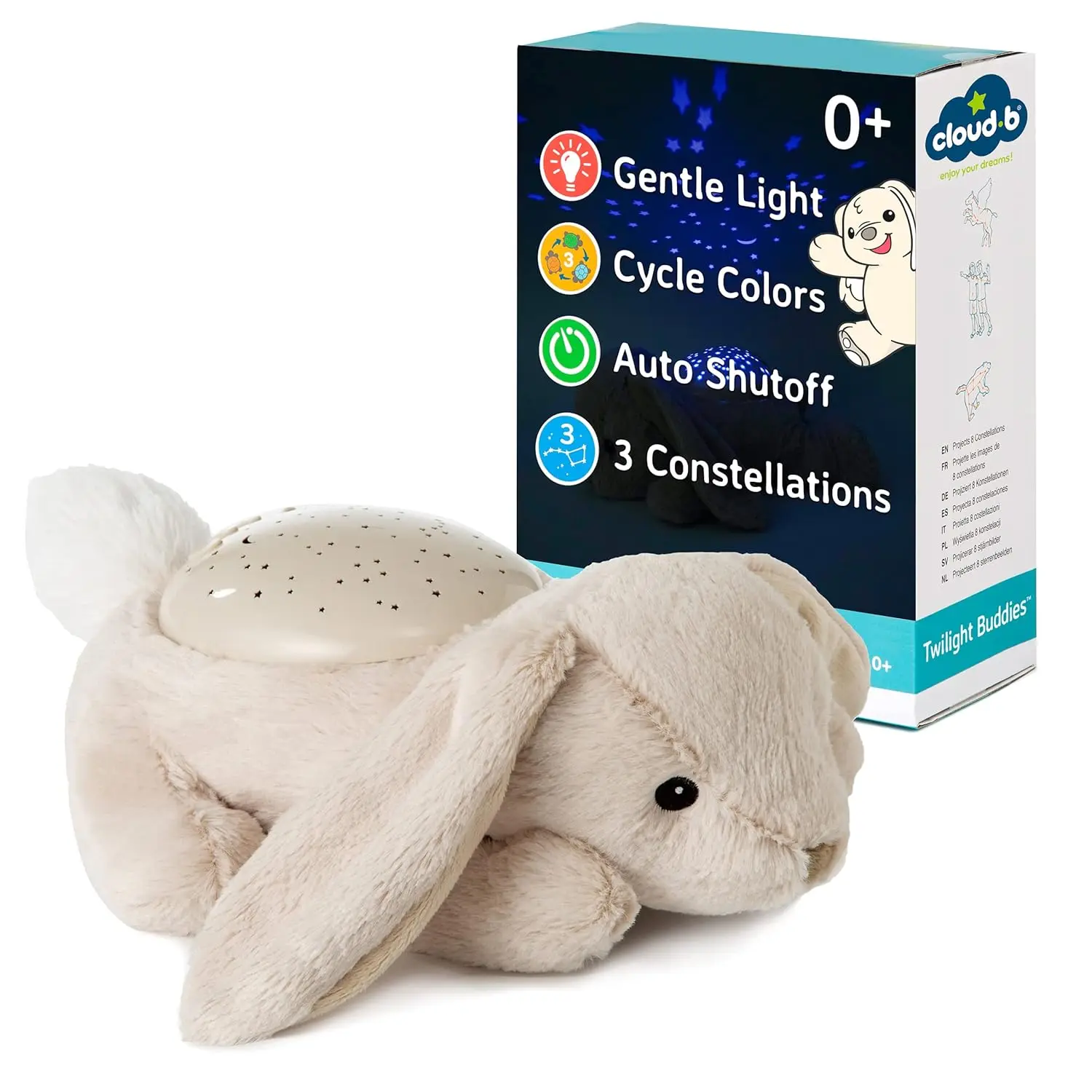 

Gentle Star Projector with 3 Colors, Constellations & Auto-Shutoff for Calming Night Light