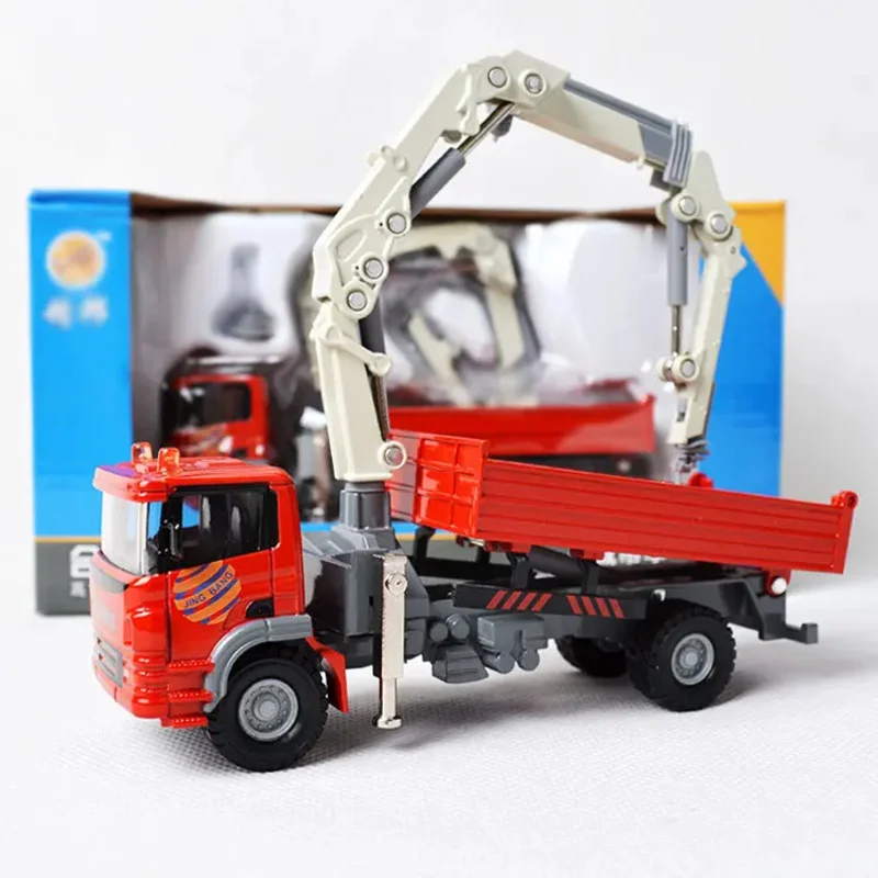 

TEMIKIDS 1:60 Scale Multifunctional Wrecker Engineering Car Alloy Toys Model Diecasts Rescue Vehicle Toy for Child Gifts Collect