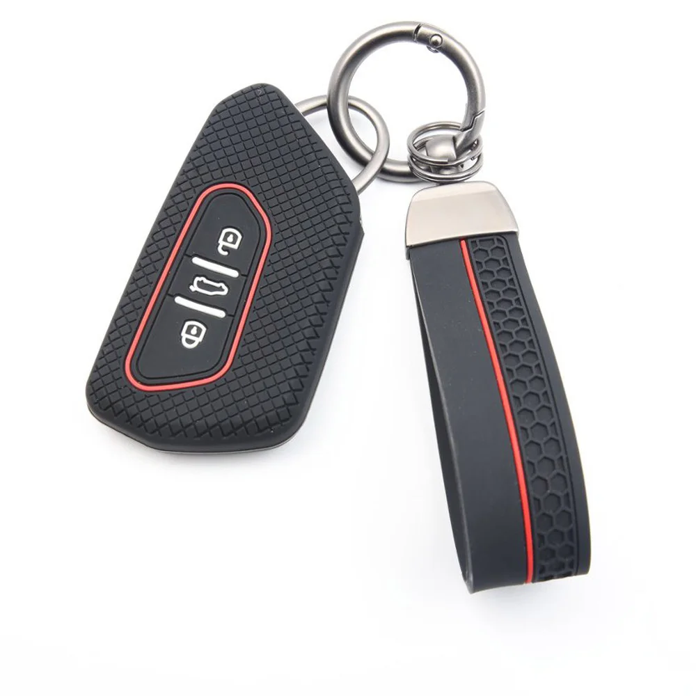 Silicone Key Case Remote Car Key Cover For Seat Leon Mk4 Cupra Formentor For Skoda Octavia A8 MK4 Mk8 For VW Golf 8 GTI ID 4