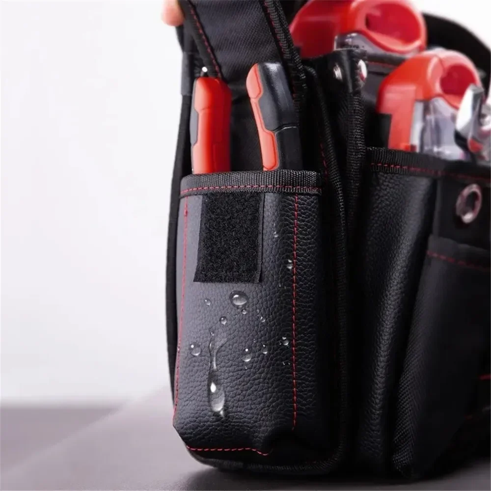 Deli Oxford Cloth Multi Pockets Waterproof Tool Waist Bag Screwdriver Pliers Utility Holder Electrician Tools Storage Belt