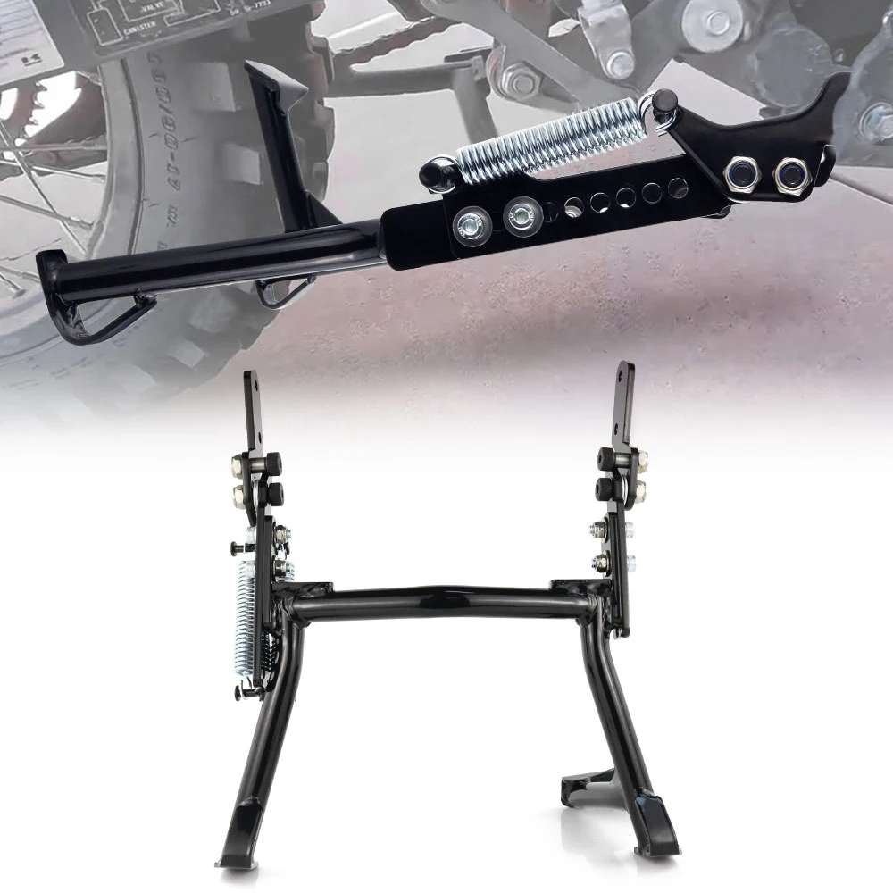 Motorcycle Fit For Kawasaki KLR650 2022-2023 KLR 650 Black Centerstand Center Kickstand Foot Center Stand Support Parking Rack