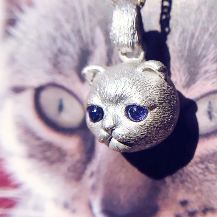 

Handmade 925 Silver Pendant Charms Animal Themed Christmas Creative Gifts for Girlfriend Fashion Jewelry Accessories