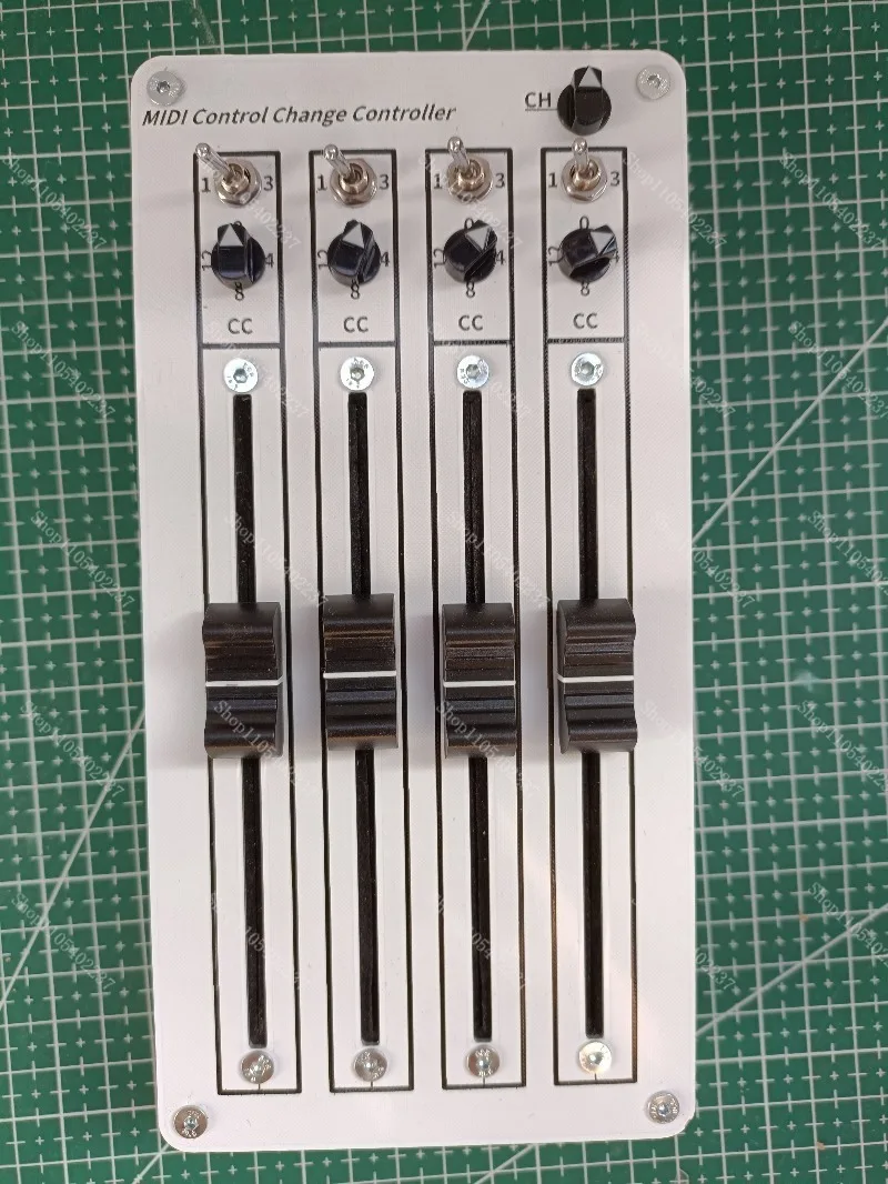 4 Fader USB MIDI Controller, Slider CC Volume Control for Computer DAW Music Software