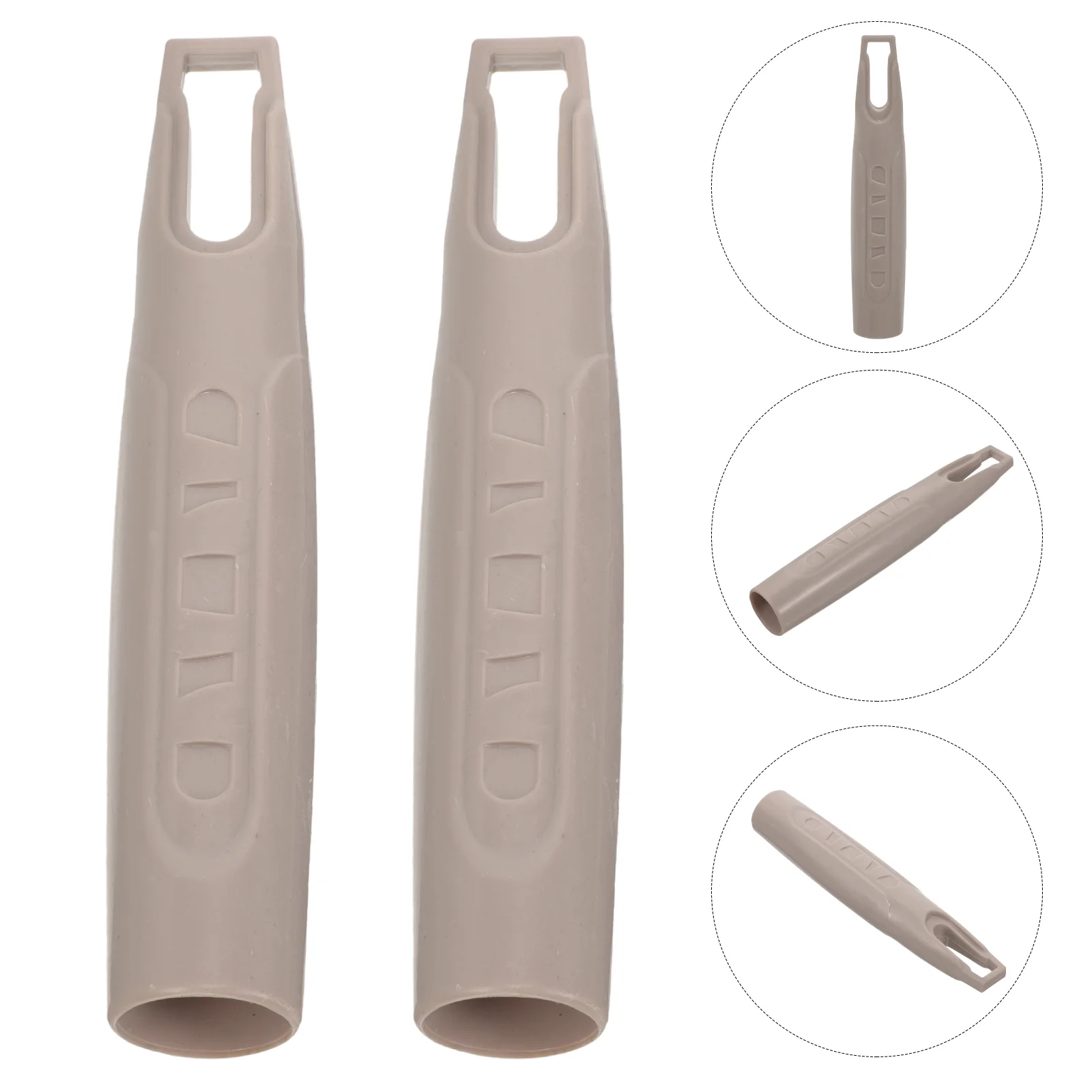 

2 Pcs Broom Accessory Handle Whisk Floor Cleaning Grip Broomstick Sleeve Mop Rod Plastic for Handles Grips