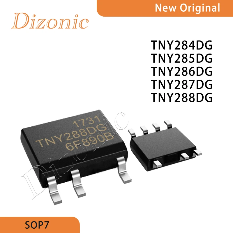 

5PCS TNY284DG TNY285DG TNY286DG TNY287DG TNY288DG AC-DC Controller Voltage Regulator Chip for Electronics