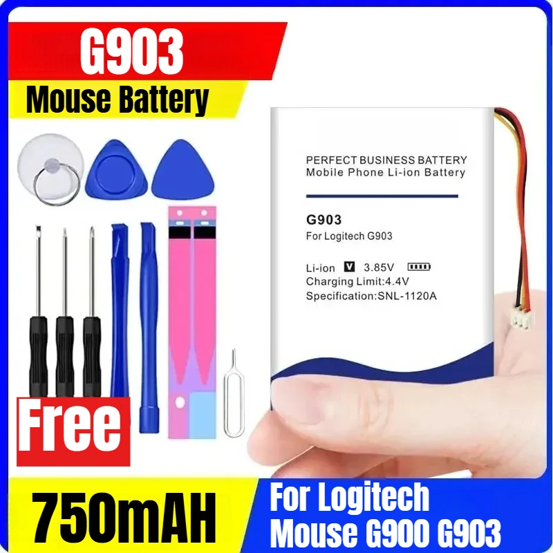 

750mAH 3.7V Mouse Battery for Logitech Mouse G900 G903