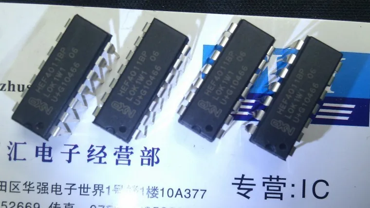 10pcs orginal new HEF4011BP NXP 10DIP CD4001 CD4011