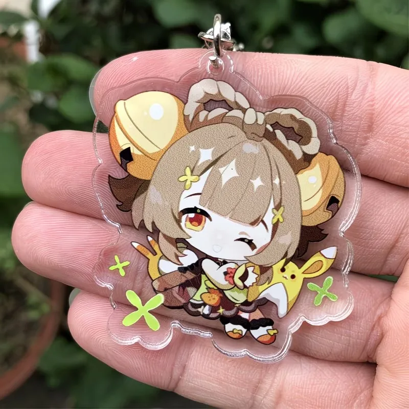 Genshin Impact Cosplay Keychain Acrylic Pendant National Collapse Wanderer Fischl Anime Anime Merchandise Pendant Cartoon