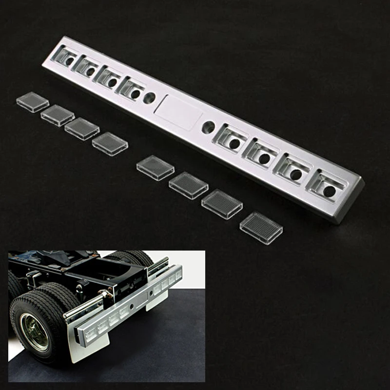 

LESU Metal Rear Bumper For Tamiyay King RC 1/14 Tractor Truck Car Diy Outdoor Toys TH02308