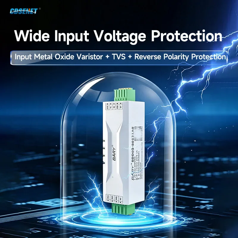 48/80V Input 5/24V Output DC-DC Step Down Power Supply Module Over Current Protection Rail-mounted Installation Industrial Grade