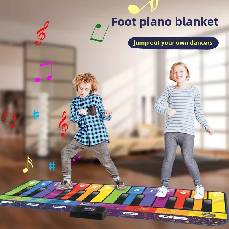 Children's Piano Carpet Music Interactive Game Piano Dance Carpets Kindergarten Puzzle Teaching AIDS Toy Musical Instrument