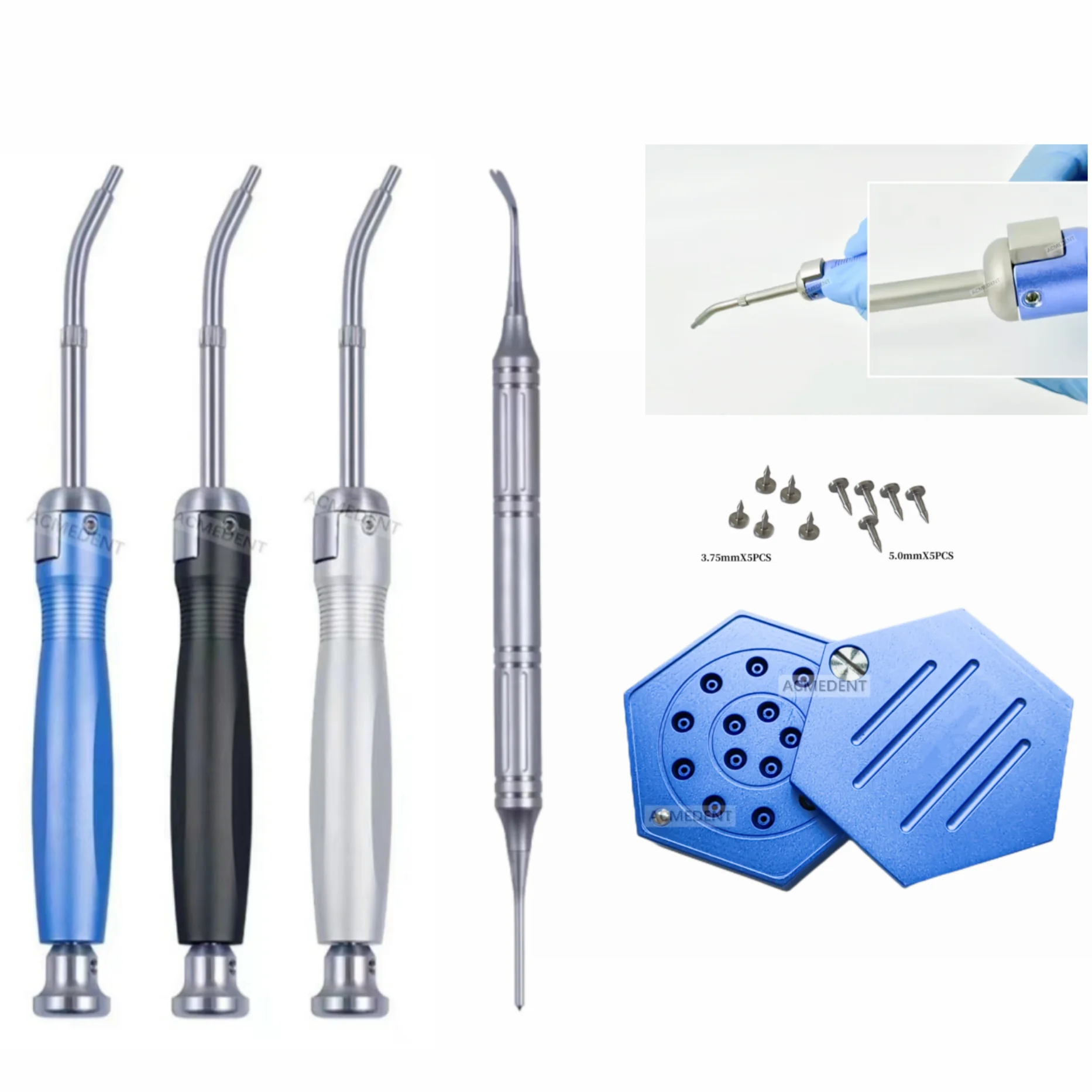 Dental GBR Bone TAC Pins Gun Titanium Tacks Membrane Guide Automatic Tacs Gun Fits Surgident