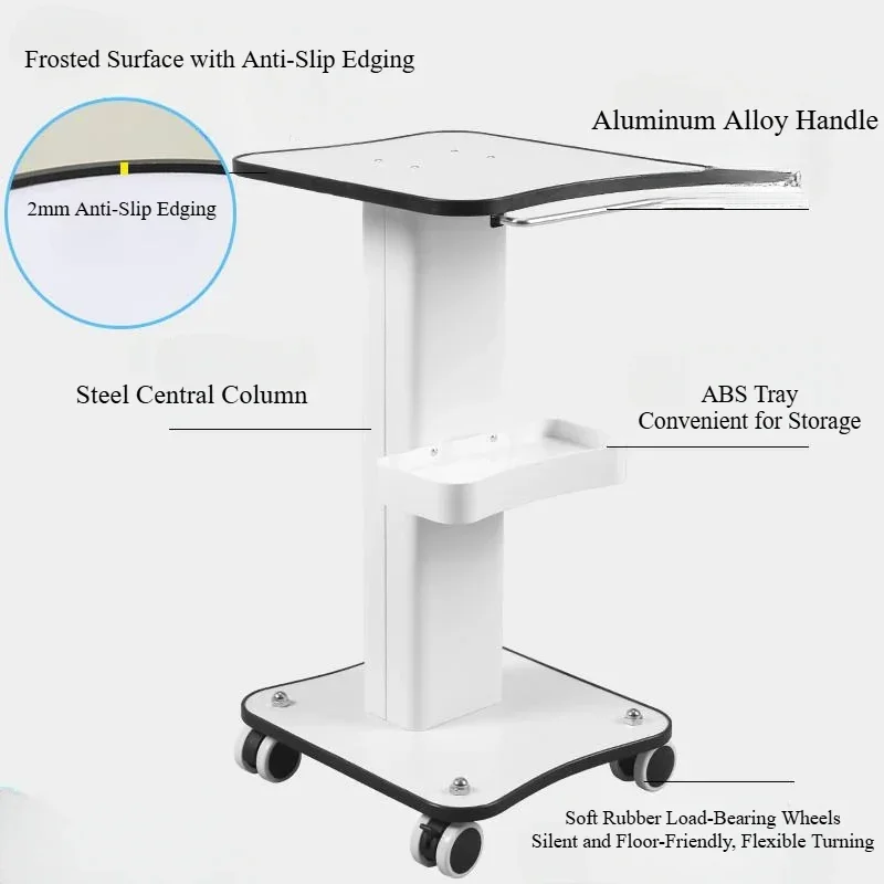 Salon Trolley Rolling Cart Beauty Lockable Cabinet With 4 Wheels White Tool Cart Mesa Auxiliar Spa Con Ruedas Salon Furniture