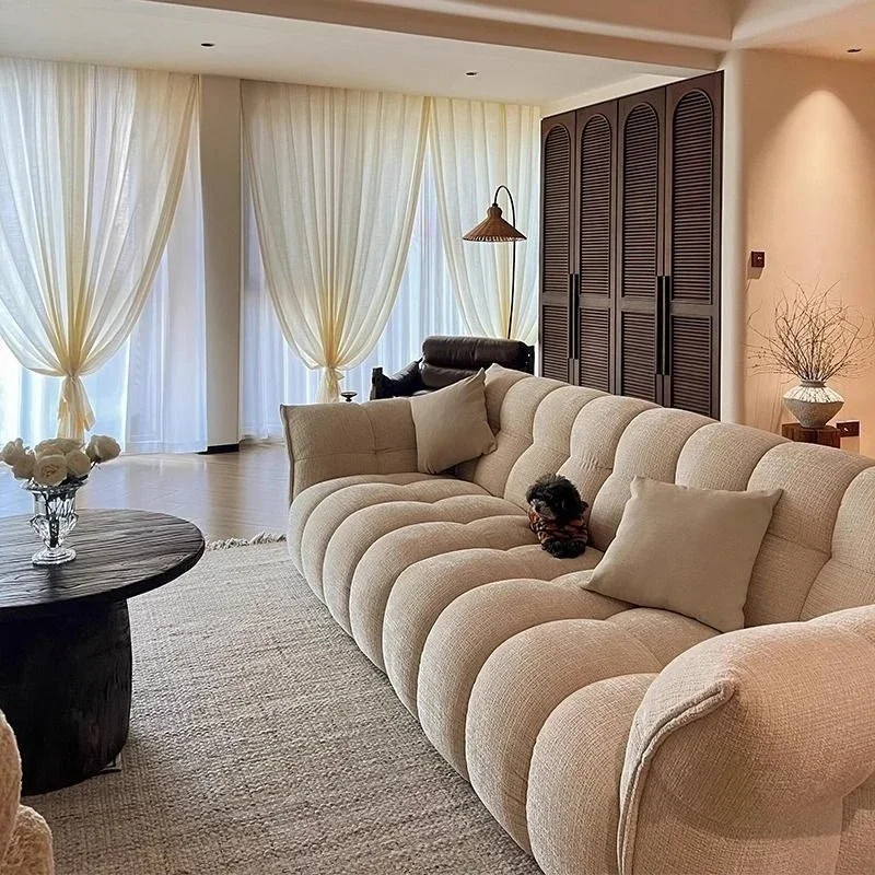 Living room fashion piano keys atmospheric puff sofa