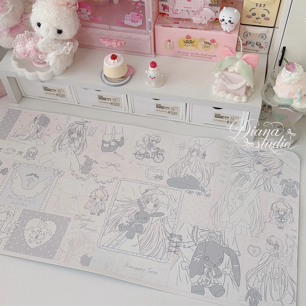 แผ่นรองเมาส์ขนาดใหญ่สำหรับสาวๆ - Desk Pad Leather Large บทวิจารณ์และราคา