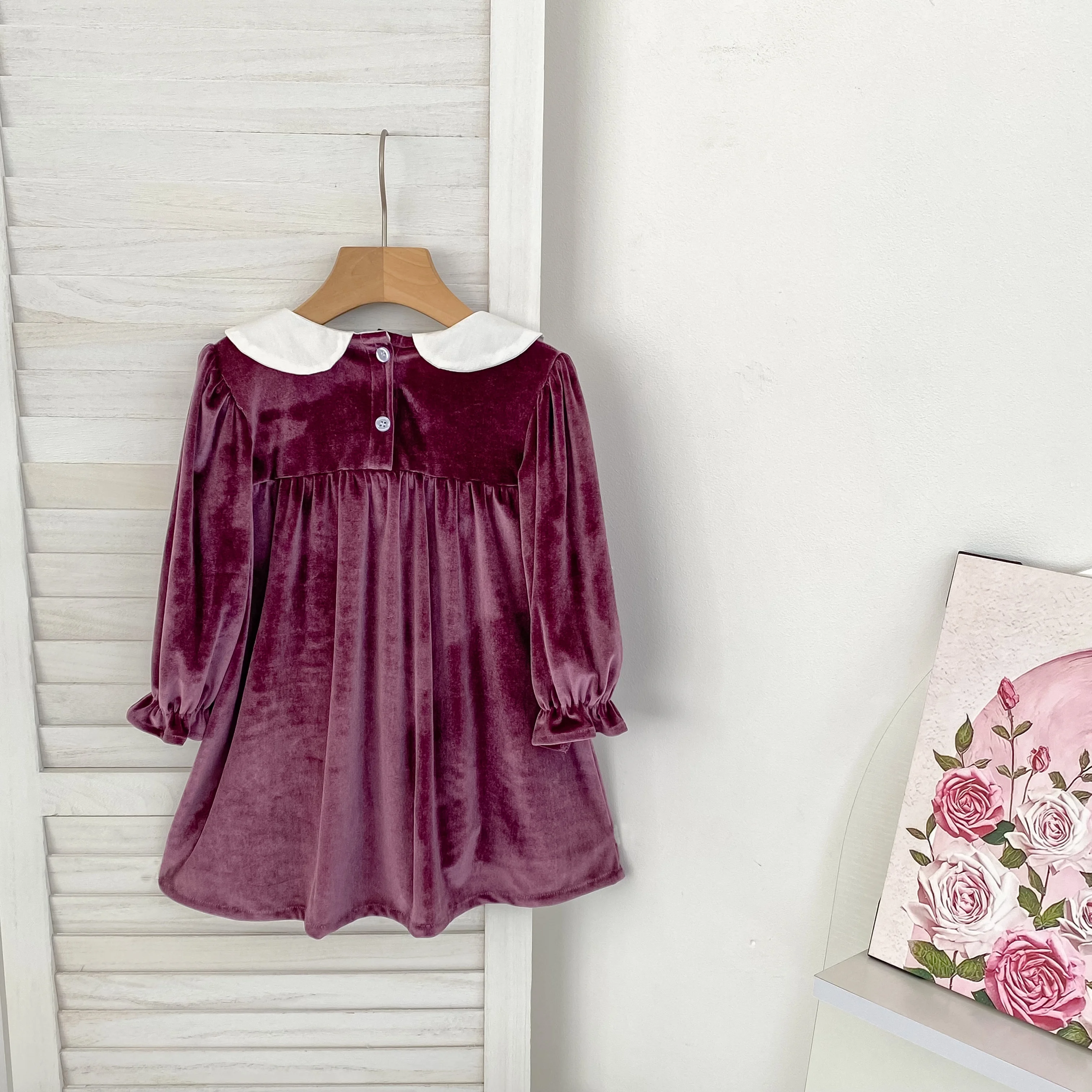 Herbst Baby Mädchen Kleidung Stickerei Weihnachten Party Kleid Kostüm 1-6Yrs Kleinkind Mädchen Geburtstag Kinder Kleidung Weihnachten Kleider – Detail 6