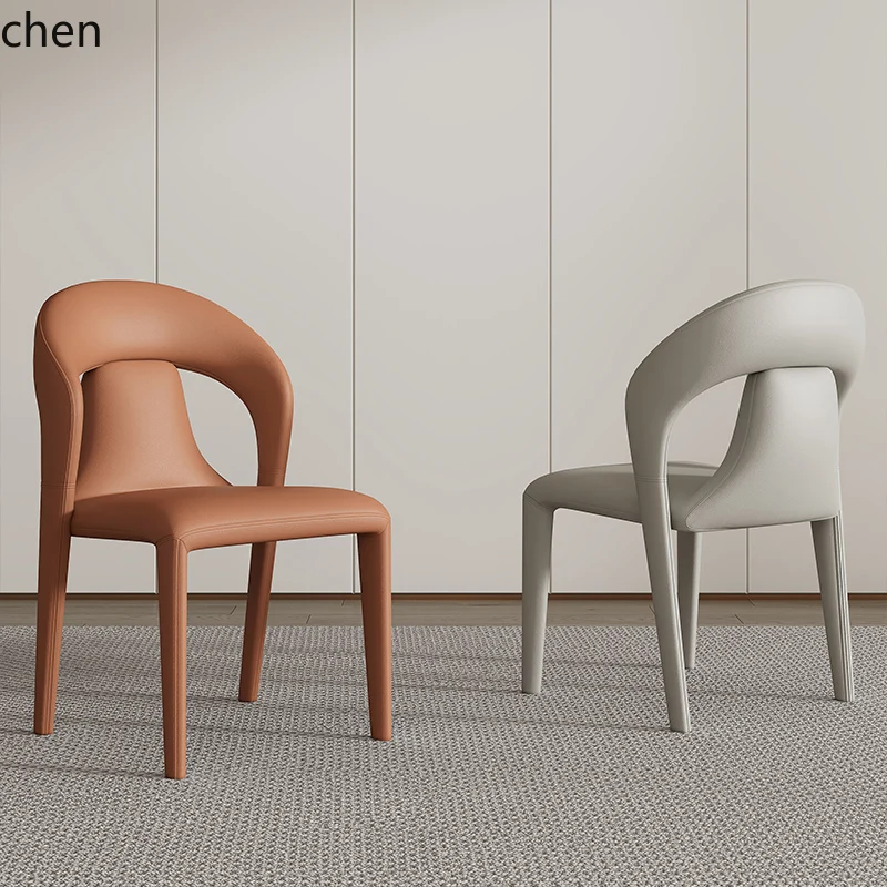 

CP Cream Style Home Dining Chair Designer Light Luxury Premium New Simple Backrest Chair