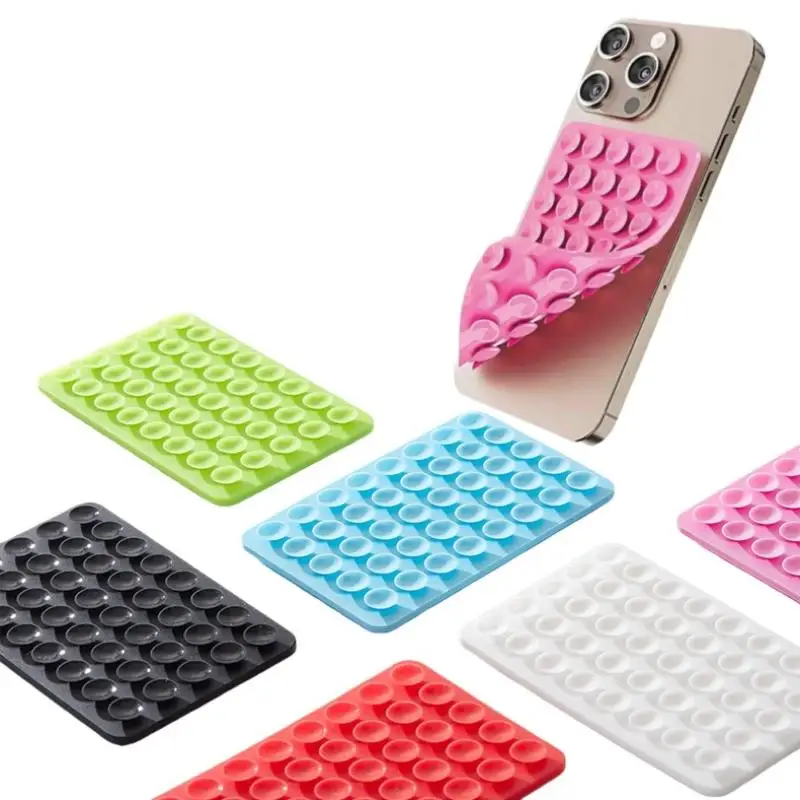 1/3Pcs Mobile Phone Silicone Sucker Pad Double Sided 40 Suction Cup Phone Holder Detachable Anti-slip Fixture view 3