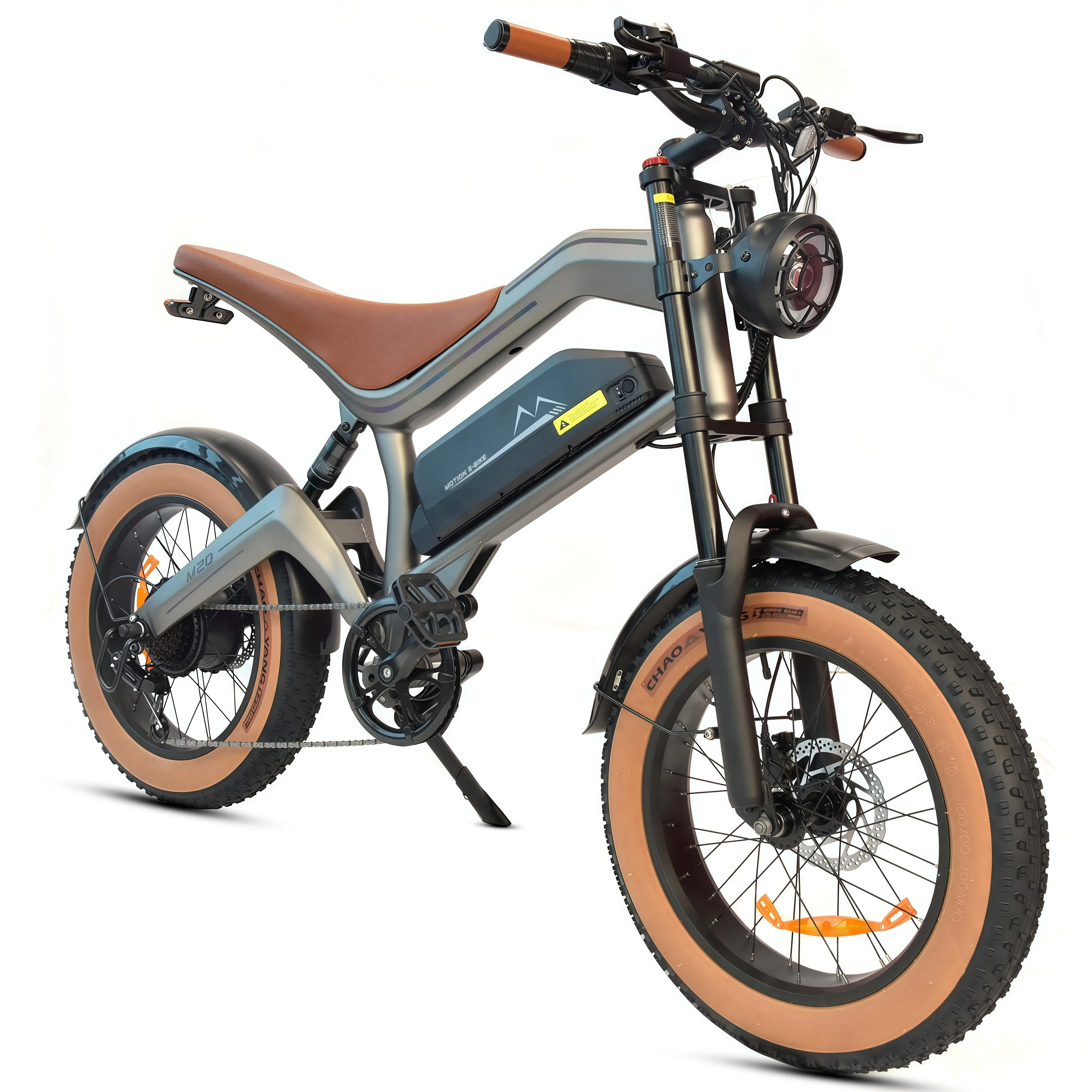 2026 Neues M20 Retro Fatbike Elektrofahrrad 48V 18,2Ah Herausnehmbarer Akku 20x4,0 CST Pannensichere Reifen NFC-Display für Stadtfahrten, Offroad-Fahrten, Wochenendfreizeit und Geländeausflüge
