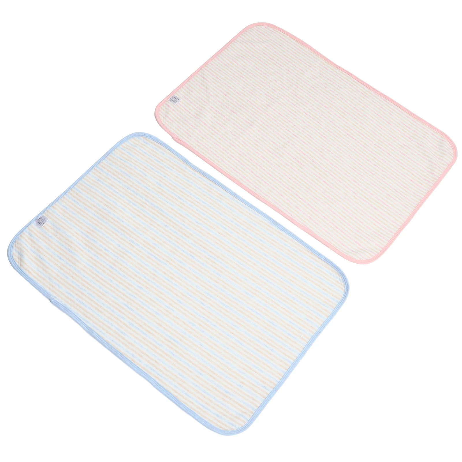 

2 Pcs Waterproof Breathable Changing Pad for Newborn Toddler Diaper Change Cotton Machine Washable Reusable Bed Cradle Crib