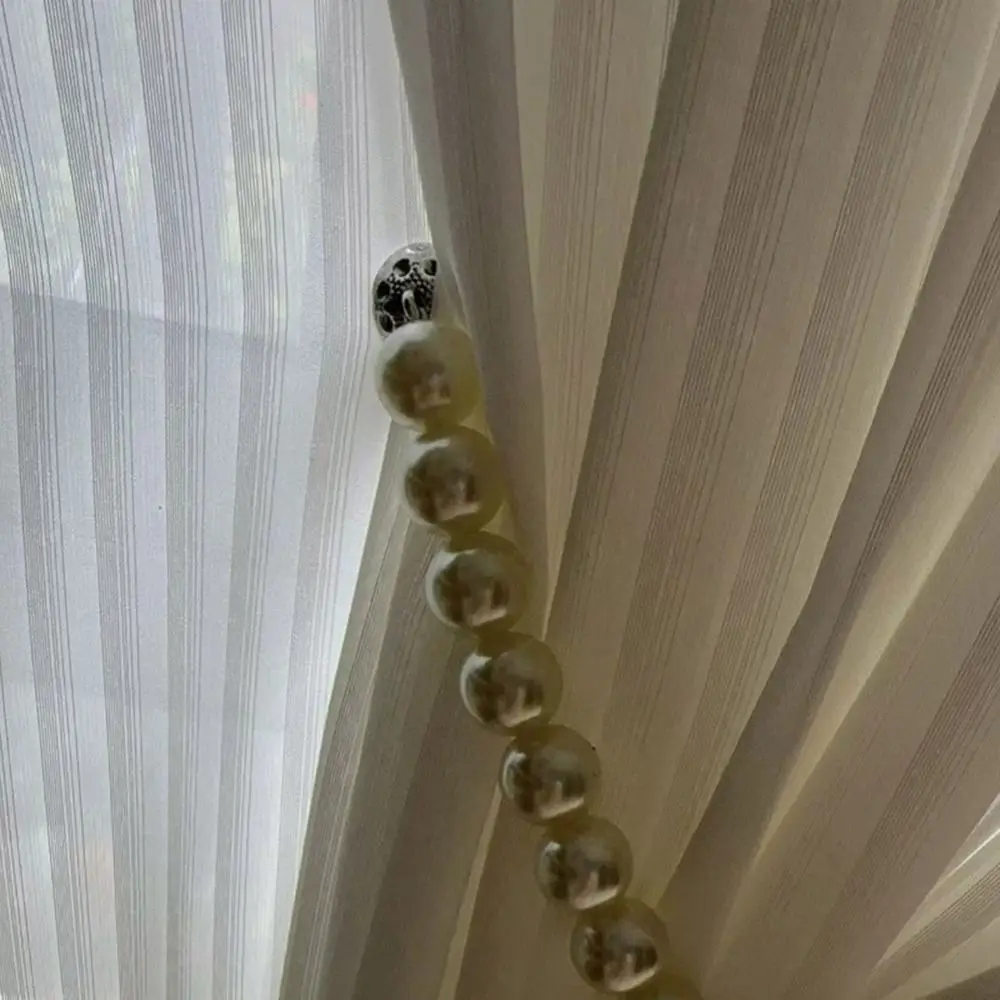 Pearl Magnetic Curtain Tie Backs Curtain Tieback Curtain Rope Holder Hooks Curtain Binding Strap Kids Room Decoration Accessorie