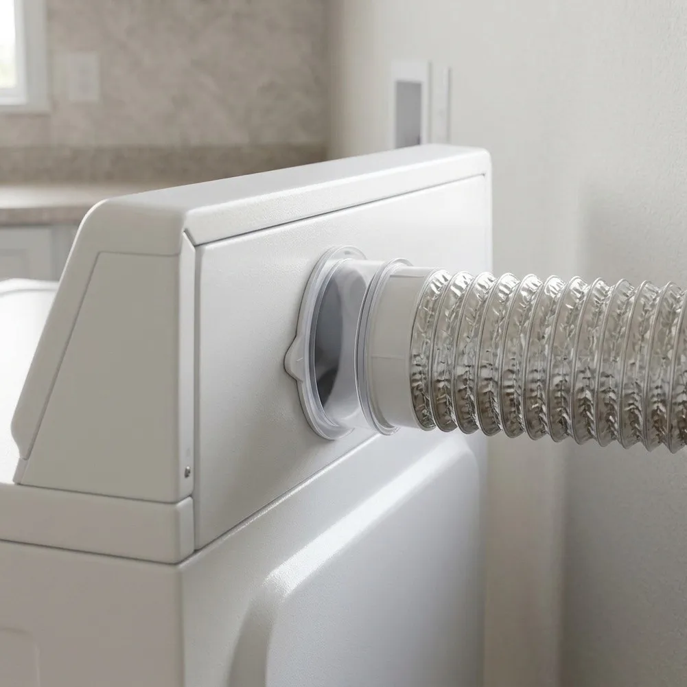For 4 Inch Dryer Flexible Dryer Hose Dryer Vent Hose As Shown High Temperature Resistant Steel Wire Reinforced