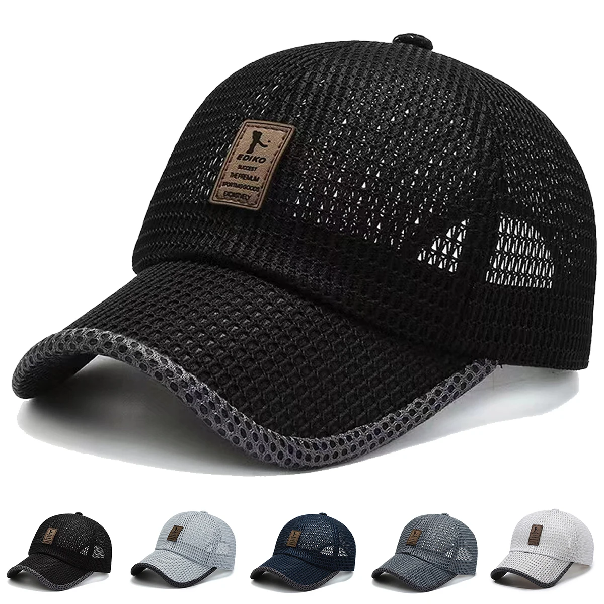 Unisex Winning Bid Color Matching Baseball Net Caps Spring Summer Outdoor Adjustable Casual Hats Sunscreen Hat Sports Cap