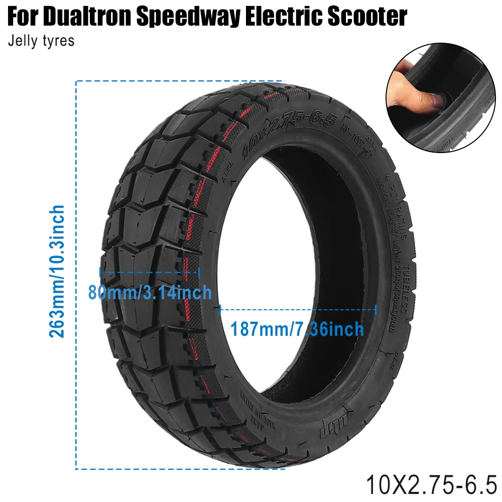 10x2.75-6.5 Schlauchloser Vakuumreifen für KuKirin G2 G3, Speedway 5, Dualtron 3 Elektroroller – Ersatzreifen und -radteile – Detail 19