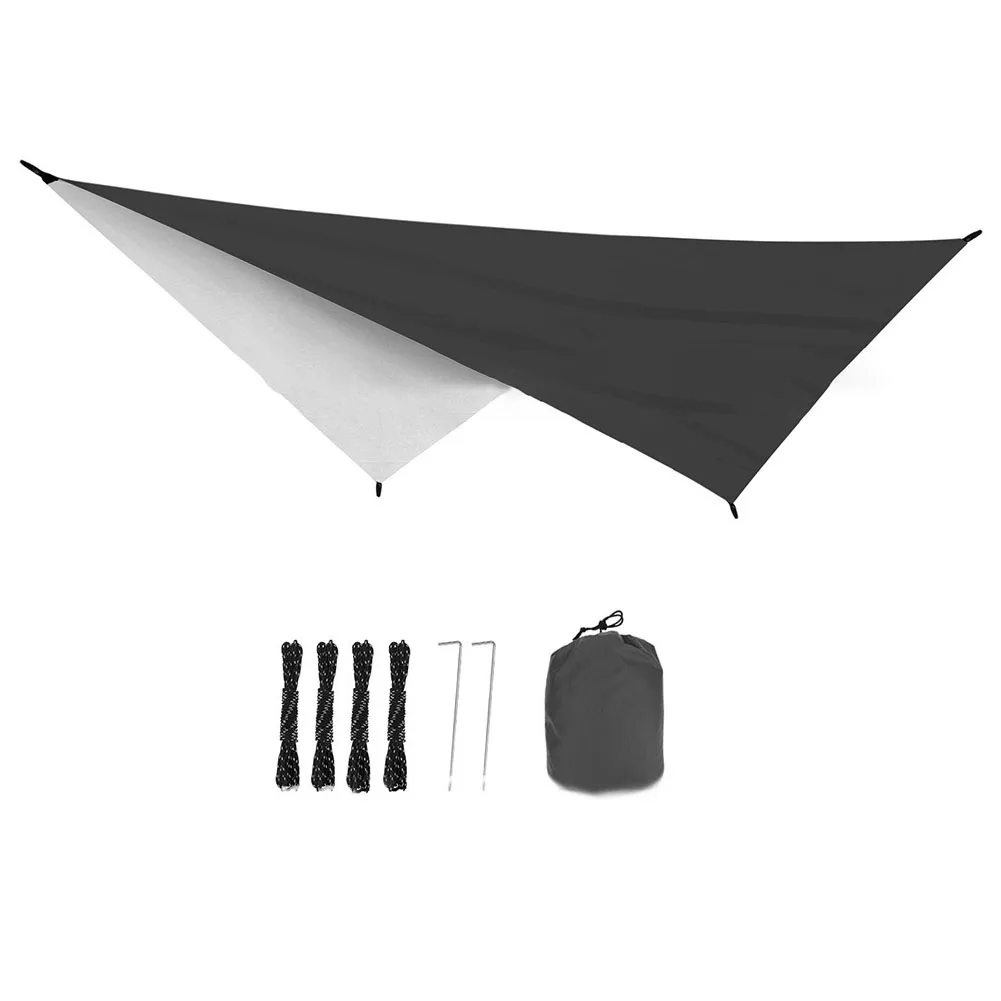 UV Protection Shelter 340 * 260cm Ultralight Camping Tarp 210t Polyester Material Moisture-proof Functionality Picnic Setup