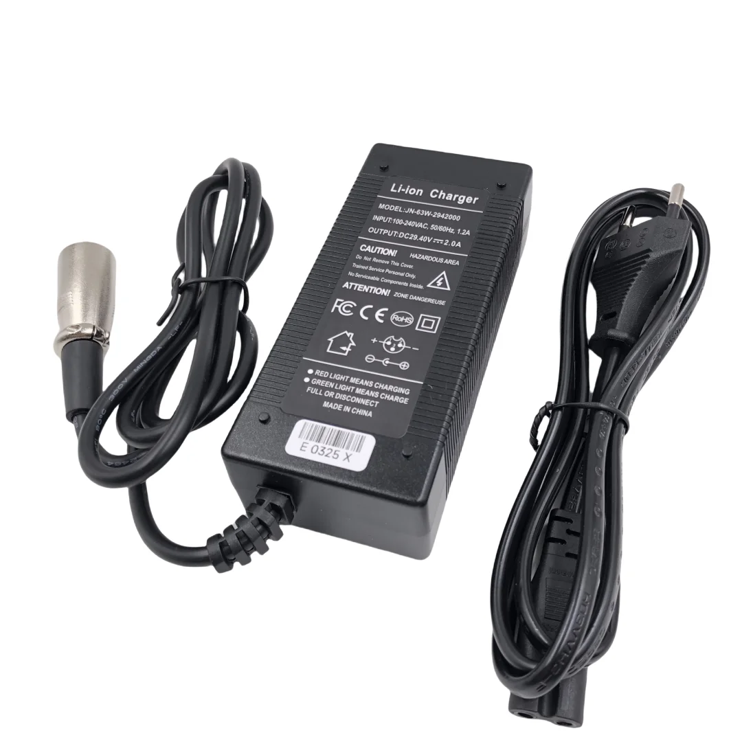 24V Li-ion Battery Charger OutPut 29.4V2A Wheelchair Charger 7 Series 25.2V 25.9V Lithium Battery Charger XLR Connector