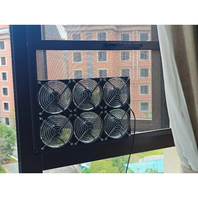 DIY No Drilling Remote Exhaust Fan 12CM High Airflow Adjustable Speed Silent Shoe Cabinet Succulent Ventilation Fan