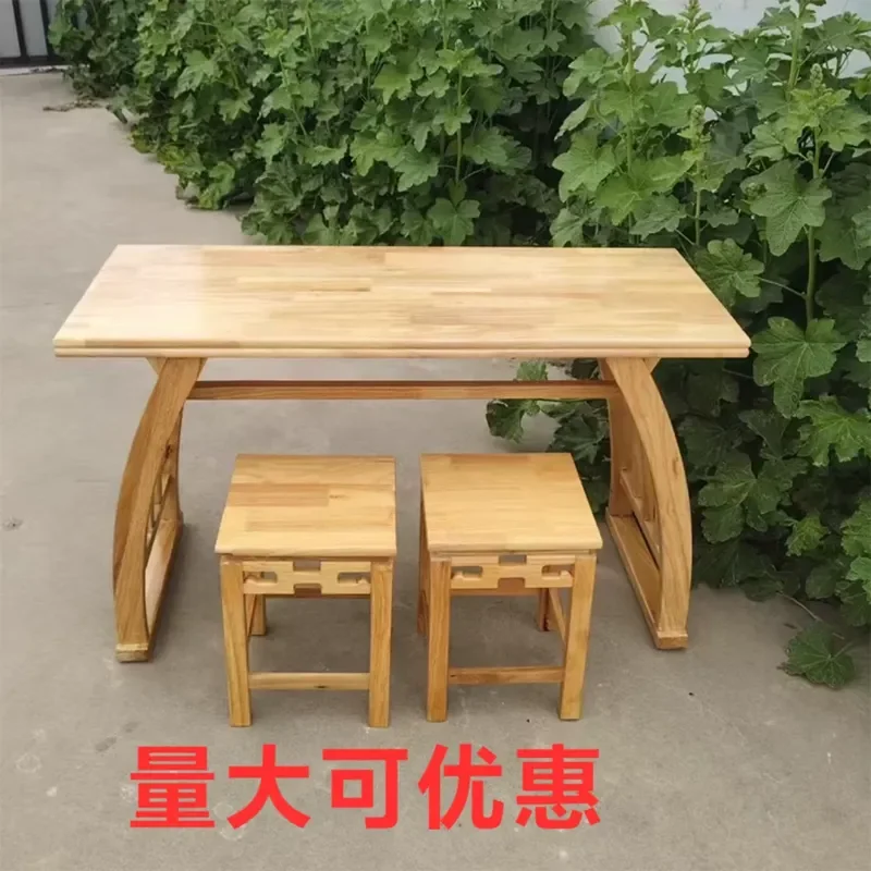 Sinology table Antique painting case Solid wood tables and chairs Kindergarten primary school students Chinese art training