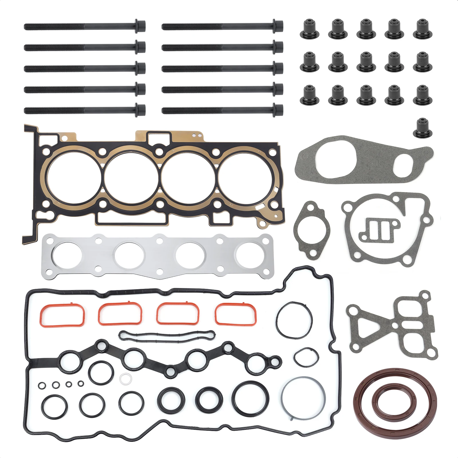 Head Gasket With Bolts Set For 2010 2011 2012 2013 2014 2015 2016 2017 2018 2019 Hyundai Sonata Kia Optima 2.4L