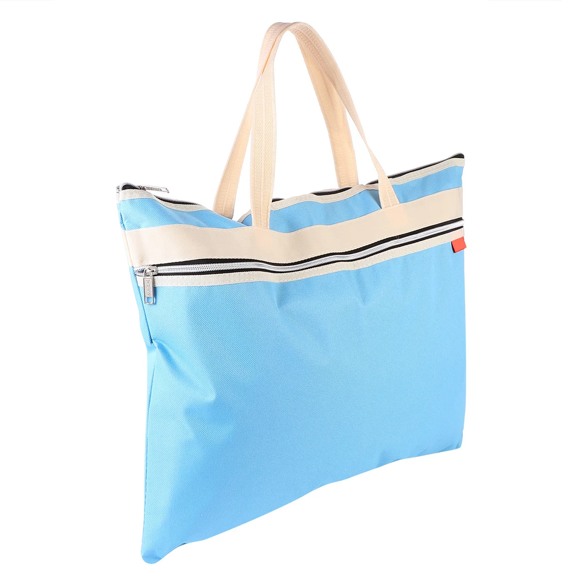 

A3 Size Lightweight Waterproof Fabric File Bag Art Storage Pouch Zipper Document Folder Stationery Organizer Office Work Carry