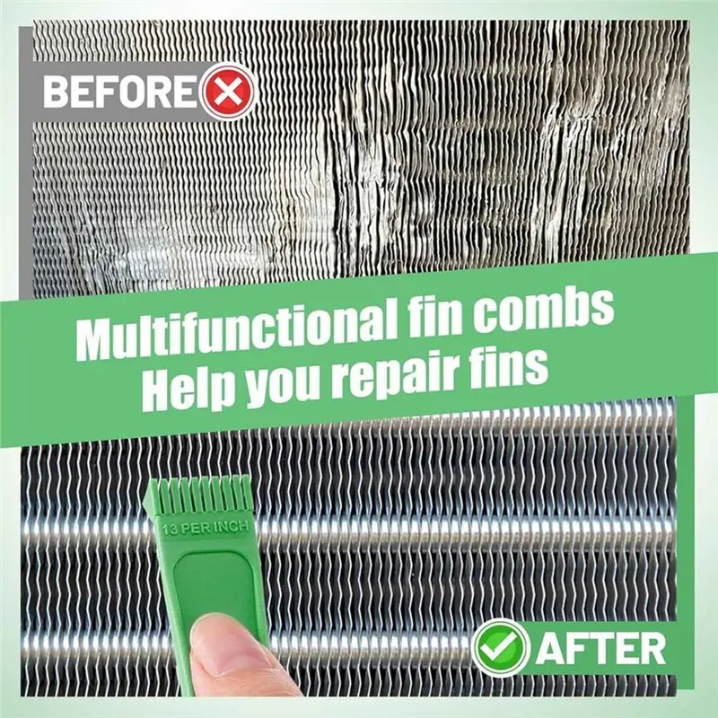 For AC Combs Cleaning Brush-6Pcs Fin Combs Kit For Air Conditioners, Condenser Straightener For AC Units Radiators Evaporators