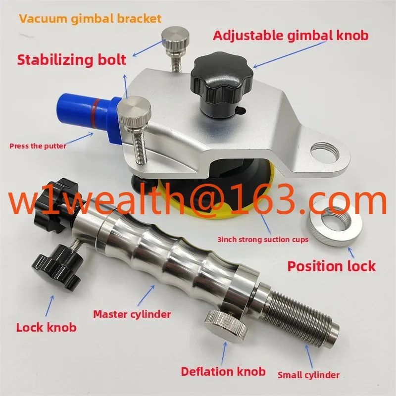 

Car Glass Repair Tool Front Windshield Crack Repair Stainless Steel Vacuum Glue Injection Pump New Model