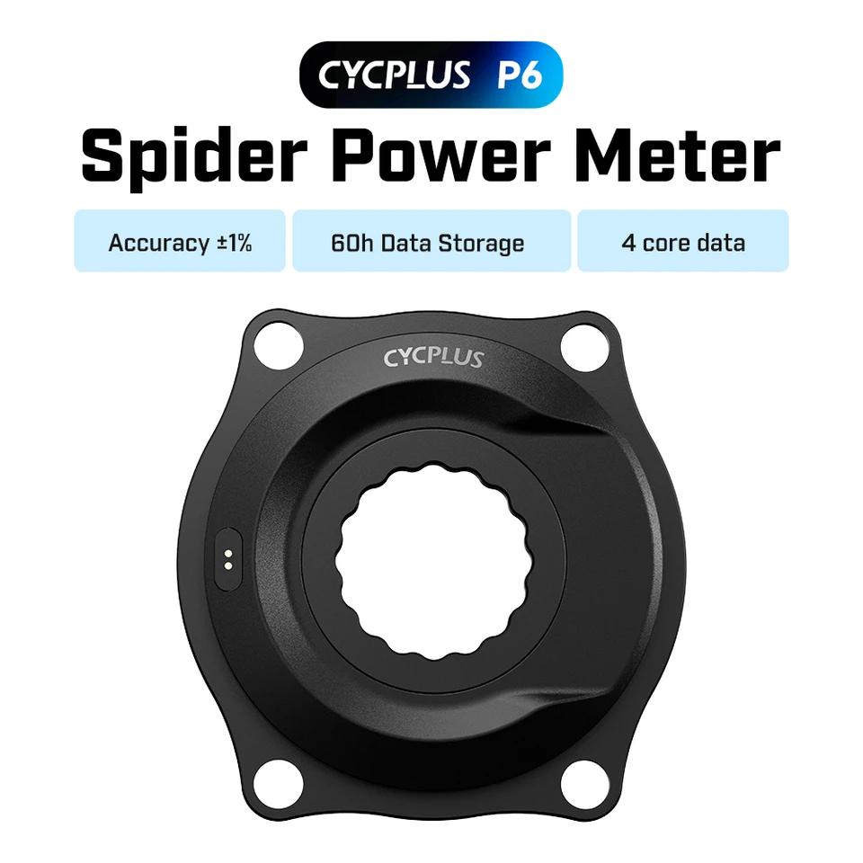 CYCPULS P6 スパイダーパワーメーター CYCPLUS P6 Spider Power Meter 4 Bolt 110BCD 24mm 29mm BLE ANT+