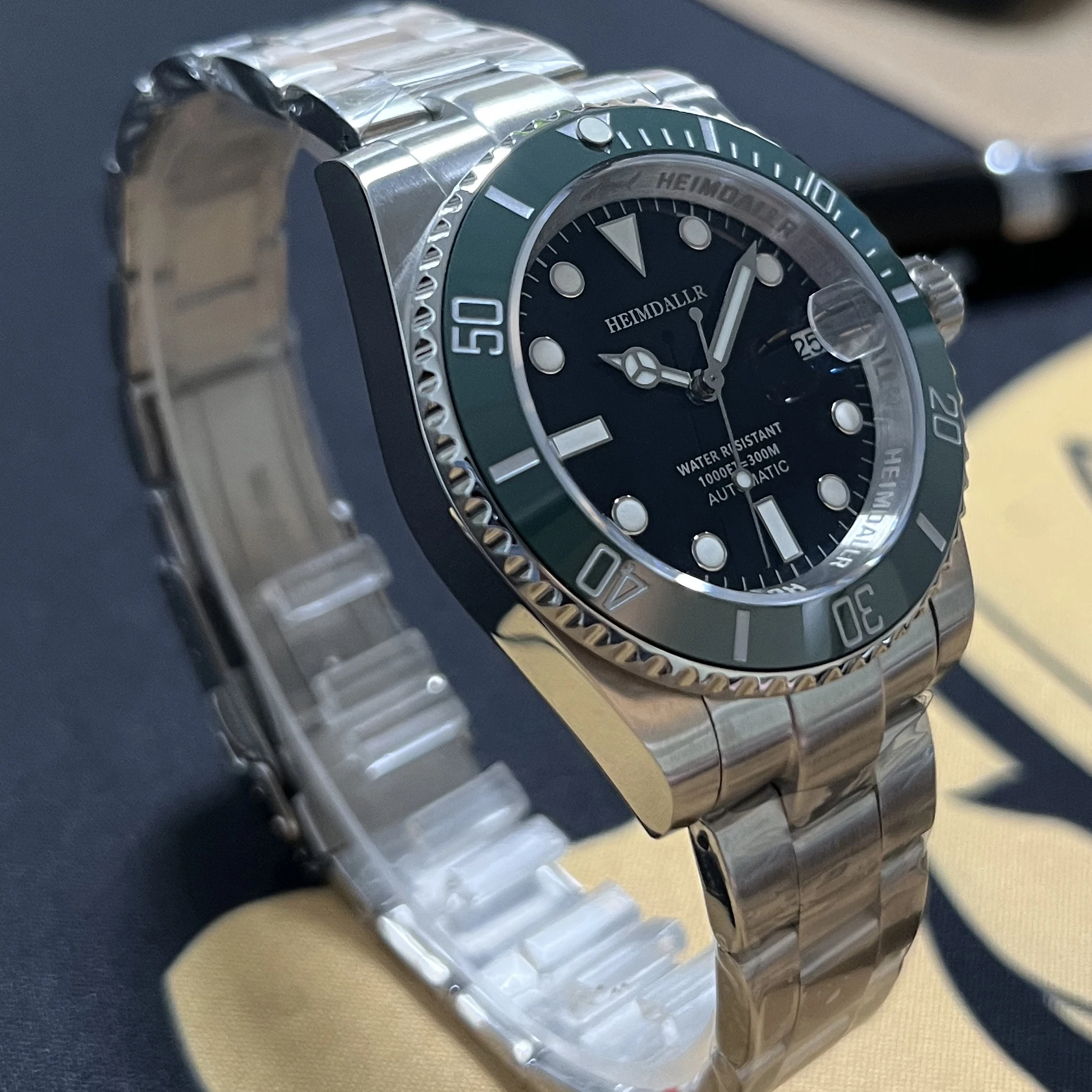 Heimdallr Mens Diver Watches Men Automatic Watch Luxury Water Ghost Mechanical Wristwatch 300M Waterproof Luminous NH35 Sapphire