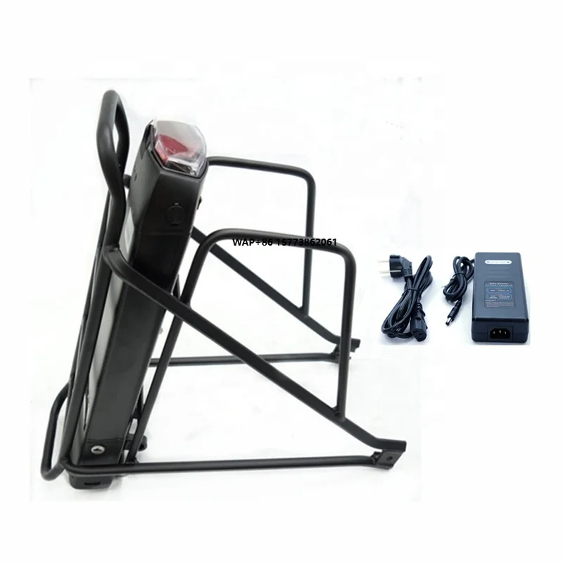 

Литиевая батарея 48В 12Ач для электровелосипеда с двигателем 1000Вт, крепление на задний багажник + зарядное устройство