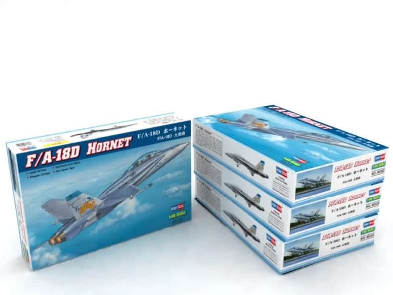 Hobbyboss 80322 1/48 U.S. F/A-18D Hornet Fighter Jet Bomber Military Collectible Hobby Display Toy Plastic Assembly Model Kit