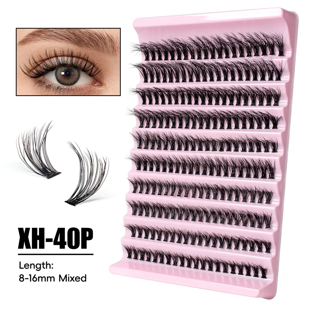 Vipuda Cluster Wimpers 3d Pluizige Wimper Clusters Diy Lash Extensions Super Dunne Band Comfortabele Piekerige Individuele Wimpers 8-16mix