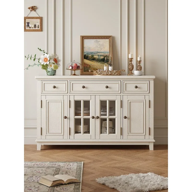 

AACream Style Обеденная сторона Гостиная Все массив дерева Настенный шкаф для хранения из белого ясеня