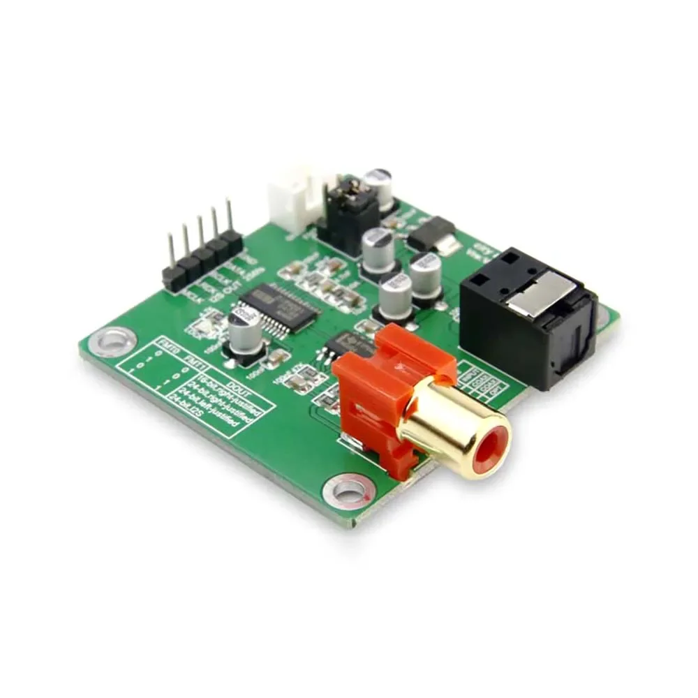 DIR9001 Fiber Coaxial Receiver Module SPDIF to I2S Sample rate 24bit 96Khz Dedicated for DAC coaxial RCA, optical fiber
